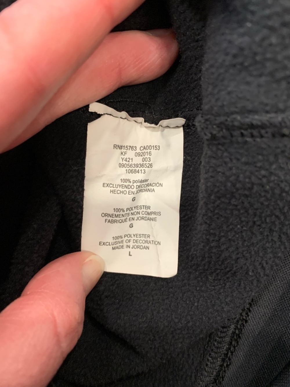 Champion Black Pullover Hoodie Men’s Large EUC Quarter Zip Kangaroo Pocket - Picture 7 of 11